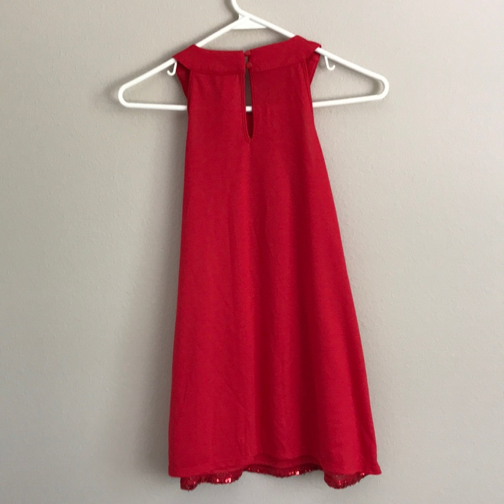 Red sequence halter top! - Picture 4 of 4